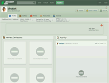 Tablet Screenshot of dinabot.deviantart.com