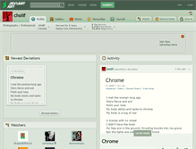 Tablet Screenshot of cholif.deviantart.com