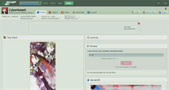 Desktop Screenshot of cybermutant.deviantart.com