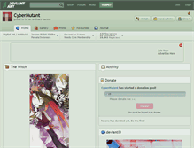 Tablet Screenshot of cybermutant.deviantart.com