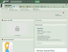 Tablet Screenshot of kamilyon.deviantart.com