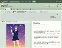 Tablet Screenshot of juuei.deviantart.com