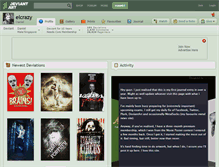 Tablet Screenshot of elcrazy.deviantart.com