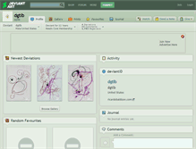 Tablet Screenshot of dgtlb.deviantart.com