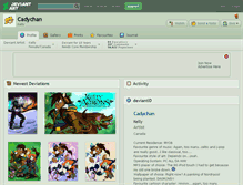 Tablet Screenshot of cadychan.deviantart.com