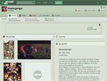 Tablet Screenshot of mastergengar.deviantart.com