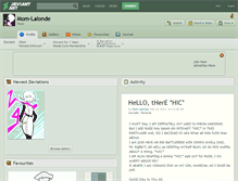 Tablet Screenshot of mom-lalonde.deviantart.com