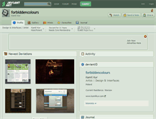 Tablet Screenshot of forbiddencolours.deviantart.com