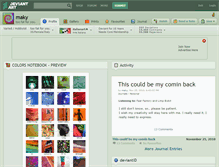 Tablet Screenshot of maky.deviantart.com