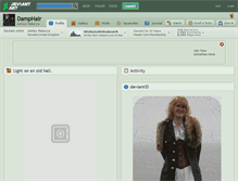 Tablet Screenshot of damphair.deviantart.com