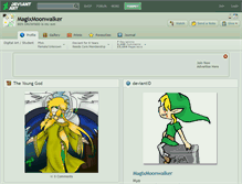 Tablet Screenshot of magixmoonwalker.deviantart.com