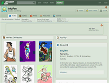 Tablet Screenshot of inkypen.deviantart.com