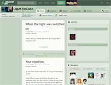 Tablet Screenshot of logurt-fanclub.deviantart.com
