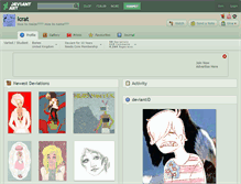 Tablet Screenshot of icrat.deviantart.com