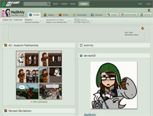 Tablet Screenshot of majikaly.deviantart.com