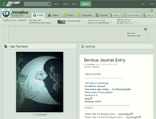 Tablet Screenshot of jennyblue.deviantart.com