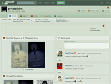 Tablet Screenshot of privatechino.deviantart.com