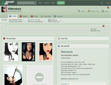 Tablet Screenshot of kittenstock.deviantart.com