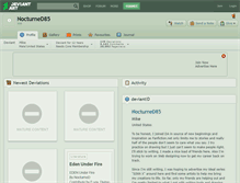 Tablet Screenshot of nocturned85.deviantart.com