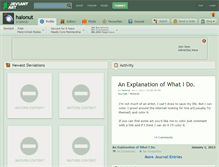 Tablet Screenshot of halonut.deviantart.com