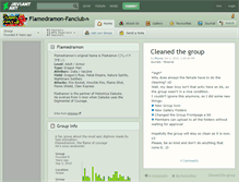 Tablet Screenshot of flamedramon-fanclub.deviantart.com