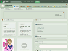 Tablet Screenshot of mistyfrost.deviantart.com