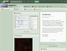 Tablet Screenshot of codeisart.deviantart.com