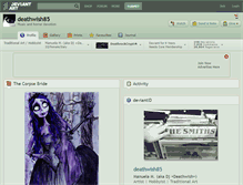 Tablet Screenshot of deathwish85.deviantart.com