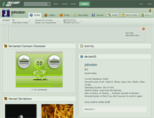 Tablet Screenshot of johnston.deviantart.com
