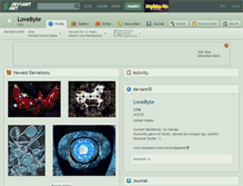 Tablet Screenshot of lovebyte.deviantart.com