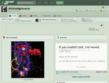 Tablet Screenshot of jinxthenightmaren.deviantart.com