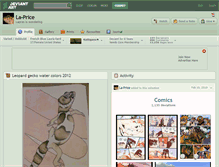 Tablet Screenshot of la-price.deviantart.com