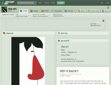 Tablet Screenshot of dep-art.deviantart.com