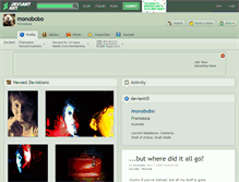 Tablet Screenshot of monobobo.deviantart.com