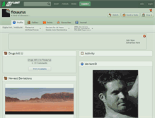 Tablet Screenshot of flosaurus.deviantart.com