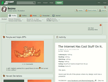 Tablet Screenshot of bezmo.deviantart.com
