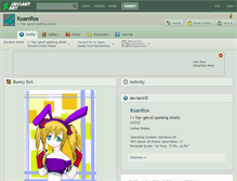 Tablet Screenshot of koanifox.deviantart.com