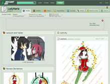 Tablet Screenshot of ladynaria.deviantart.com