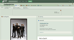 Desktop Screenshot of onerepublicclub.deviantart.com