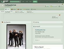 Tablet Screenshot of onerepublicclub.deviantart.com
