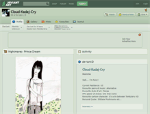 Tablet Screenshot of cloud-kadaj-cry.deviantart.com