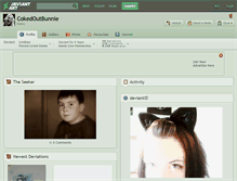 Tablet Screenshot of cokedoutbunnie.deviantart.com