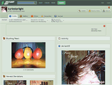 Tablet Screenshot of kyriestarlight.deviantart.com