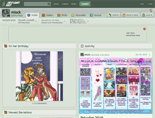 Tablet Screenshot of mlock.deviantart.com