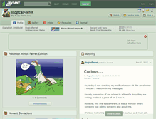 Tablet Screenshot of illogicalferret.deviantart.com