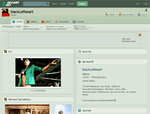 Tablet Screenshot of blackcoffeeart.deviantart.com