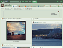 Tablet Screenshot of catemate.deviantart.com