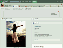 Tablet Screenshot of funky-jam.deviantart.com