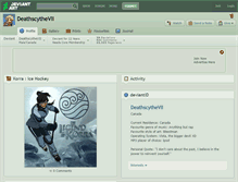 Tablet Screenshot of deathscythevii.deviantart.com
