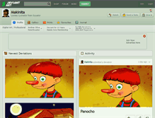 Tablet Screenshot of makinita.deviantart.com